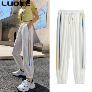 Luoke Quick Drying Sweatpants Womens Loose Leggings New White Breathable Slim Casual Harlem Leggings