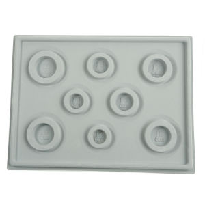 1pc Beading Board Gray Flocked Bead Board for DIY Bracelet Necklace Beading Jewelry Making Organizer Tray Design Craft Measuring Tool Accessories