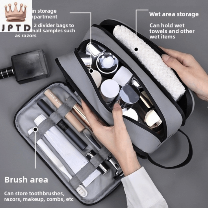 JPTD Tách khô ướt Túi đựng đồ vệ sinh cho nam Chống thấm nước Dung ...