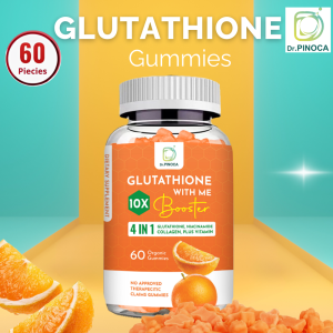 Dr Pinoca 60-Count Glutathione Collagen Niacinamide Anti-Aging Gummies with Vitamin E & B6