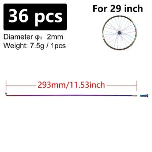 2026 TANKE 36pcs Bicycle Spokes Wire With Nipples 304Stainless Steel High Strength Bike Spoke For 26/27.5/29 Inch Wheel MTB Road Bike