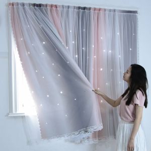 Velcro curtain shade gauze shade cloth魔术贴窗帘 免打孔安装 卧室飘窗自粘遮阳纱帘粘贴式遮光布款 70cm*100cm