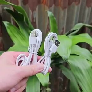 Dây sạc máy rửa mặt loại sịn dày dài 1 mét đầu tròn 3.5mm dùng cho hầu hết máy rửa mặt chân tròn
