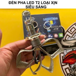Đèn Pha LED Bi Cầu T2 Siêu Sáng – Lắp Xe Máy Ô Tô Dễ Dàng Không Cần Độ Chế Siêu Bền
