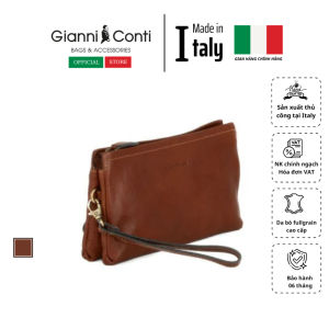 Clutch Nam Bằng Da Thật Màu Nâu - Gianni Conti - Sản Xuất Thủ Công Tại Italy_912101