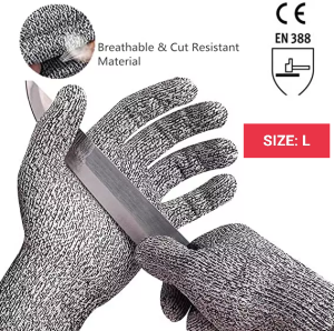♥️🇸🇬Anti cut multi functional gloves hiking gloves fishing gloves kitchen gloves (food-grade) industrial gloves winter gloves. CE certified Level 5 protection waterproof. Reusable washable Size SML. Brand New