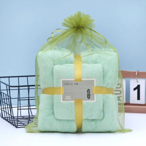 Bath Towel Set Terry Cloth 35*75/70*140 Absorbent Quick Drying Gift Face Towel Coral Velvet Towel