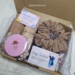 giftbox double hijab hemat paket hampers hijab isi 2 hijab kado ulang tahun kado wisuda