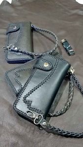 Dompet kulit sulam/dompet panjang pria