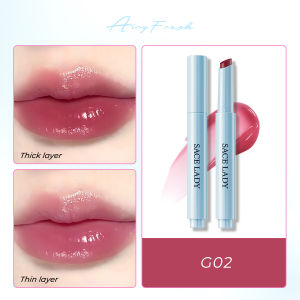 Son Tint Bóng SACE LADY Mát Màu Nước Lấp Lánh Một Cú Nhấp Chuột Bóng Sáng Bóng Trang Diểm Môi