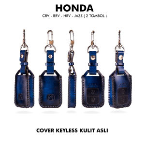 Cover Kunci Mobil Kulit Asli Honda Warna Perak/Cinnamon/Burgundy/Army Green untuk Crv/Brv/Hrv/Jazz