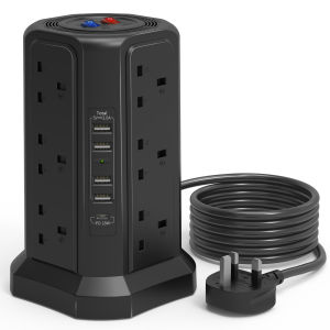 British standard tower power socket Multi-functional USB interface socket board PD18W fast charging desktop office adapter