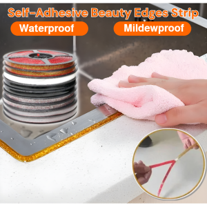 Self-Adhesive Beauty Edges Strip Ceramic Tile Mildewproof Gap Tape Kitchen Bathroom Sink Waterproof Sticker Beauty Seam Strip
