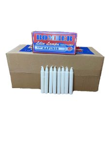 20 Pack Lilin Lampu Putih Cap Kapinis Jumbo Tipe Bomber-8 Isi 8 Batang x 20 Pak Mati Lampu Murah Candle Grosir (Karton)