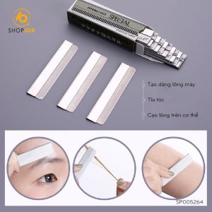 Dao Cạo Lông Mày Dao Cạo Râu Cạo Lông Chân Tiện Dụng Cho Gia Đình Hộp 10 Cái