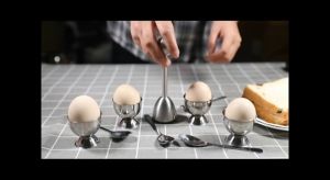 Egg Cutters Egg Slicer Kitchen Egg Opener Tool Egg Cracker Remover Egg Shells Separator for Hard Soft Boiled Eggs