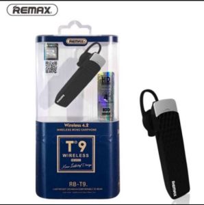REMAX OFFICIAL High Definition Voice Bluetooth Earhook Earphones Headset REMAX RB-T9 Comfortable Wear And Light Weight Business Handsfree For Drive