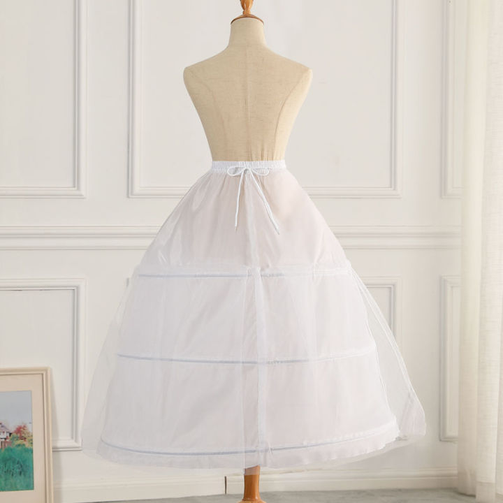 Women Hoops A-Line Petticoat Adjustable Drawstring Waist Wedding Bridal  Dress Crinoline Single Layer Ball Gown Underskirt Slip | Lazada