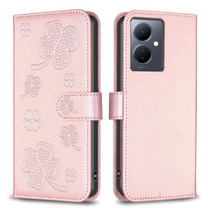 For Vivo Y36 Y27 Y02 Y02T Y02A Y01 Y35 Y22 Y22S Y16 Y02S Y15S Y15A Y33S Y33T Y21T Y21E Y21 Y21S Phone Case Lucky Grass Magnetic Leather Wallet Card Slot Fashion Flip Case Casing