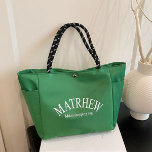 Belfoyer กระเป๋าผ้าใบสไตล์เกาหลีกระเป๋าสะพายสุภาพสตรีแบบเรียบง่ายกระเป๋าเดินทางขนาดใหญ่