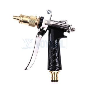 1pc High Pressure Washer Nozzle Gun For Garden Irrigation ( Copper Nozzle Aluminum Alloy Body )
