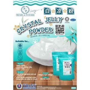 KOREA 100gm Halal 白凉粉 White Grass Jelly Crystal Jelly Powder/ Serbuk Jeli Kristal / White Jelly Powder