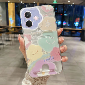 Phone Case OPPO A5x A5 A5 Pro 5G New 2025 Card Holder Slot Design Cut Cartoon Pattern Transparent Soft Casing OPPO A5 Pro Phone Cover Case