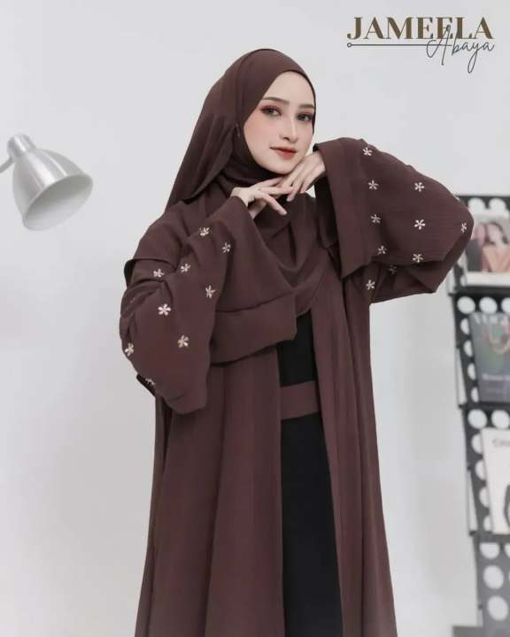 Jameela Abaya Set Gamis Wanita Dewasa Terbaru Series Abaya Turkey Promo