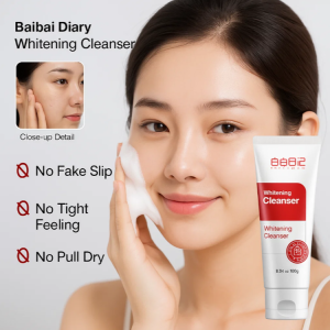 White White Cleanser Moisturizing Diary Exfoliating Cleansing Pores Nourishing Brightening Cleanser