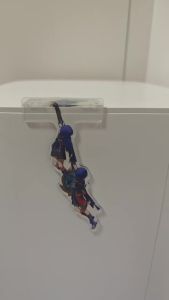 Wanderer Hanging Acrylic Standee Desk Edge Clip Anime Game Two Characters Chibi Figure Dangling Ornament Birthday Holiday Gift for Friends Teens