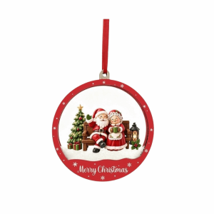 KANNERT Ông già Noel Đồ trang trí cây thông Noel Người tuyết Tuyết rơi  dây chuyền treo trang trí Giáng sinh Cá nhân hóa Acrylic trong suốt Đồ trang trí Giáng sinh Giáng sinh