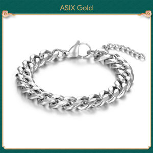 ASIX GOLD สร้อยข้อมือเหล็กไทเทเนียมเรียบง่ายแฟชั่นสไตล์เกาหลีคลาสสิกสร้อยข้อมือสไตล์ฮิปฮอปโคโค่