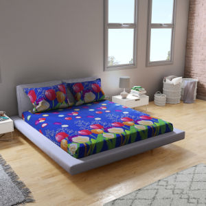 Sprei motif elegan bahan katun 90x200-200x200 king size LP