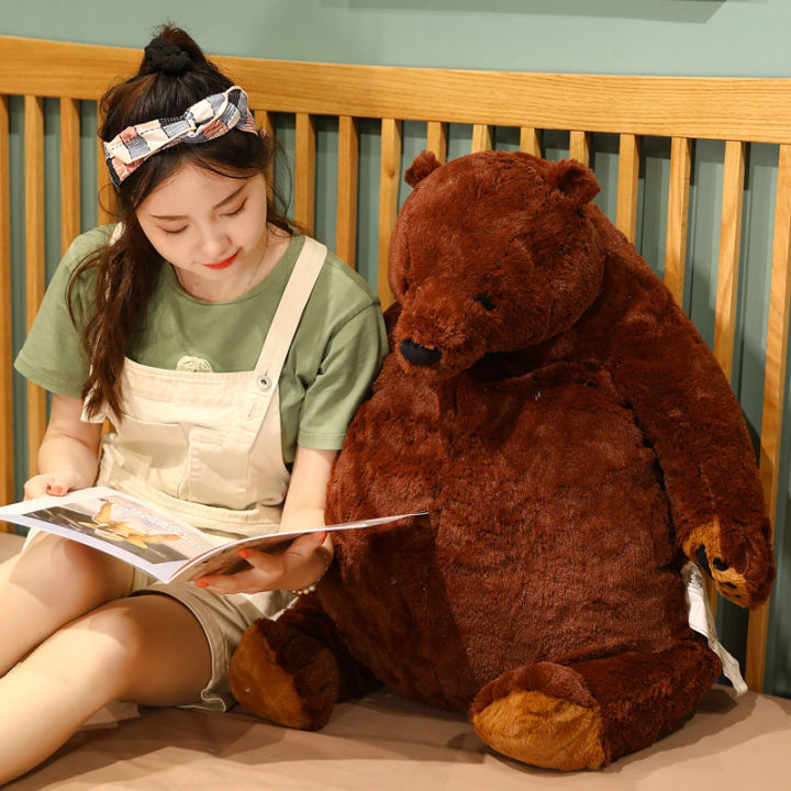 40/60/80/100cm Brown Bear Youengels Kuge DJUNGELSKOG BEAR Birthday Gift for  Girl Ikea Same Style Toys for Kids