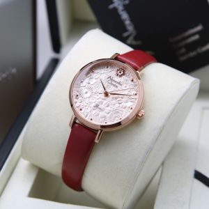 (BISA COD) Jam Tangan Wanita Alexandre Christie AC 2957 AC2957 Garansi Resmi 1 Tahun - Tali Kulit