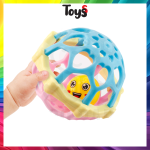 🔥Toyss Rattle Ball Soft Rattle Toys Baby Toys Mainan Baby Mainan Newborn Infant Toys Baby Teether Newborn Toy 咬牙胶手抓球宝宝玩具