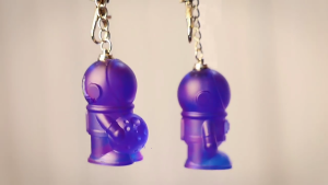 Astronaut Molds Silicone Resin Keychain Molds With Hole Astronaut Shaped Keychain Casting Silicone Mold