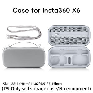 Lưu trữ trường hợp đối với insta360 X6 vỏ cứng Túi máy ảnh đựng bảo vệ trường hợp Selfie Stick pin sạc Phụ Kiện máy ảnh