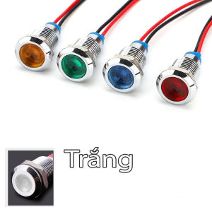 Đèn Led báo tín hiệu nguồn điện 3V-24V 110-220V Kích thước 10mm/12mm/16mm Vỏ Kim loại chống nước - DBN