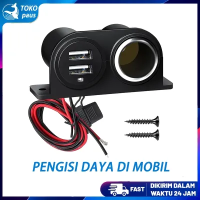 Car Charger Mobil 2 USB Port /Cigarette Lighter Plug Adapter
