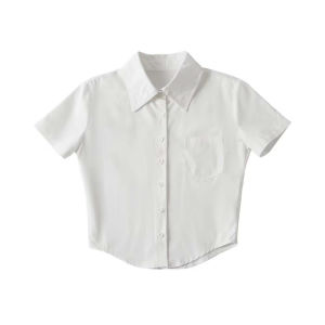 Blouse for Women Casual Plain Short Sleeve Plus Size Shirt Crop Top