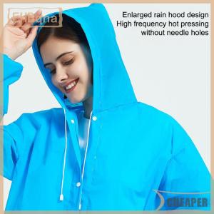 [COD] EHBqna SPORTS เสื้อปอนโชสำหรับผู้ใหญ่เสื้อกันฝนแบบไม่ใช้แล้วทิ้งแบบยาวโปร่งใสและหนา