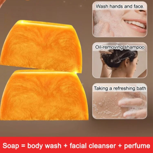 Amino Acid Trapeze Perfumed Soap Handmade Perfumed Gold Powder Essential Oil Soap Cleansing Soap