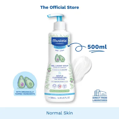 Mustela Gentle Cleansing Gel for Hair & Body 500ml [Normal Skin][Bath Time] (exp: 07/2028 & beyond)