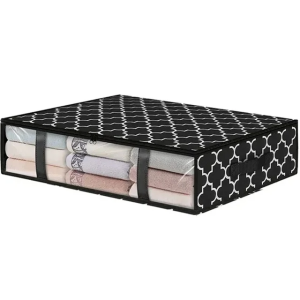 Konco vải túi lưu trữ dung tích lớn lưu trữ Thùng Quilt Sheets Túi lưu trữ có thể gập lại chăn gối Giá treo tủ quần áo