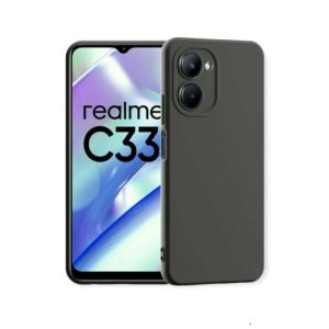 PROMO ( BISA COD) Casing Anti crack Slim Matte Soft Case for Realme C33 (Black Matte)
