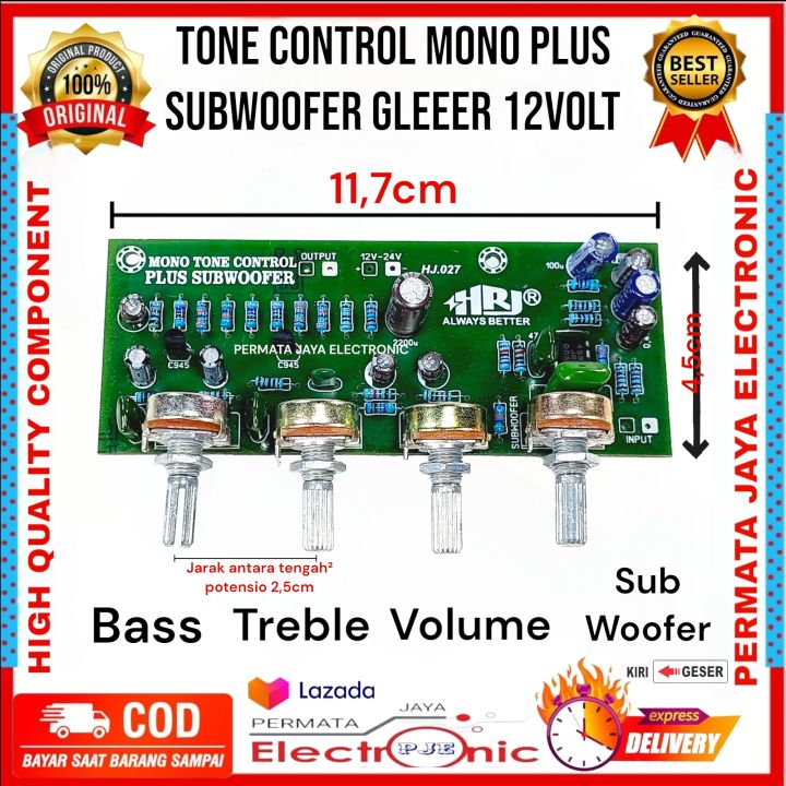 Tone Control Mono Plus Subwoofer Potensio Lazada Indonesia