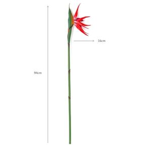 RBRY Authentic Touch Artificial Bird of Paradise DIY Long Stem Faux Plants Decorative Artificial Strelitzia Flowers Wedding Decoration