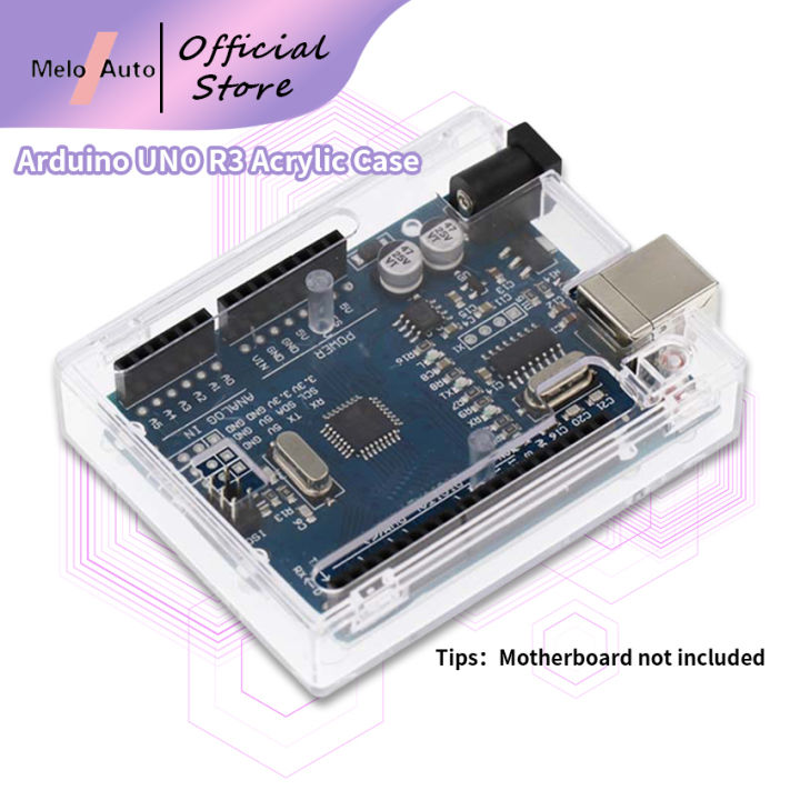 8 x 6.5cm Clear Acrylic Arduino UNO R3 Case Transparent Box Case Shell ...