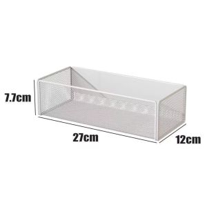 Magnetic Vertical Storage Rack – Heavy-Duty Carbon Steel – Wall-Mounted No-Drill Basket / Hook Bar / Tissue Holder